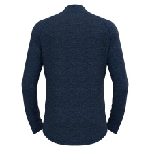 Odlo Fleece Jacket Tenica Mid Layer Full Zip (softly lined interior) dark blue melange Men