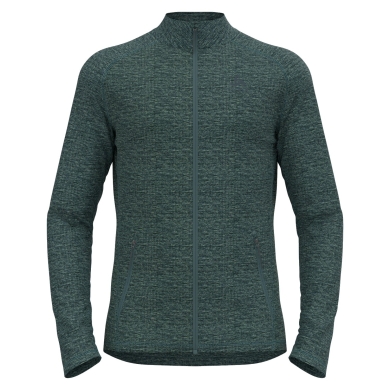 Odlo Fleece Jacket Tenica Mid Layer Full Zip (softly brushed inside) arctic green melange Men