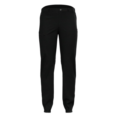 Odlo Hiking Trousers Ascent Light Pant (excellent freedom of movement, lightweight, waterproof) long black Men