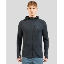 Odlo Hooded Jacket Ascent Micro Performance 125 (Wool Blend, quick-drying) black Men