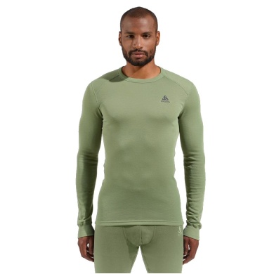 Odlo Long Sleeve Active Warm Eco (warm, soft, brushed inside) Underwear green Men