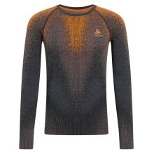 Odlo Long Sleeve Performance Warm Blackcomb (warm, seamless, quick-drying) Underwear oriole blue Men