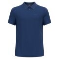 Odlo Hiking/Leisure Polo Essential Solid (comfortable fit, cotton/polyester) navy blue Men