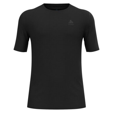 Odlo Functional Underwear Tshirt Natural Merino 200 Base Layer Top (heat regulation) black Men