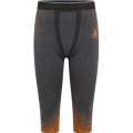 Odlo Functional Underwear 3/4 Pants Performance Warm Blackcomb (seamless, freedom of movement) blue/orange Men