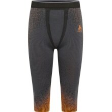 Odlo Functional Underwear 3/4 Pants Performance Warm Blackcomb (seamless, freedom of movement) blue/orange Men