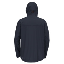 Odlo hiking jacket X-Alp 3L (hardshell, hood, waterproof) dark blue men