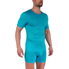 Olaf Benz Underwear T-shirt RED1201 (Polyamide, comfortable wearing experience) aqua blue Men's