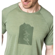 Odlo Hiking/Leisure Tshirt Ascent Performance Wool 130 with Trailprint (Merino wool) green Men