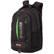 Oliver Rucksack TS (main compartment, racket compartment, shoe compartment) black