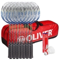 Oliver School Sports Set I - 15x Badminton Rackets Fresh 8.0, 1x Racket Bag, 6x Balls