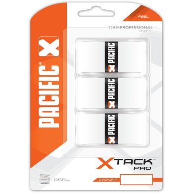 Pacific Overgrip xTack Pro 0.55mm white 3-pack