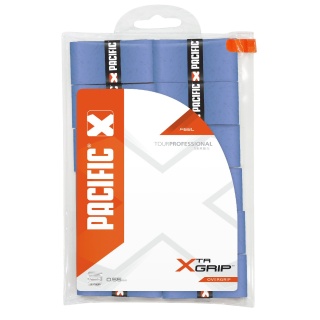 Pacific Overgrip xTR 0.55mm (velvety surface) blue 12-pack clip bag