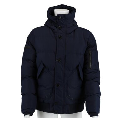 Poolman Winter Jacket with Hood P2304.731 (warmly padded, lightweight) navy blue Men