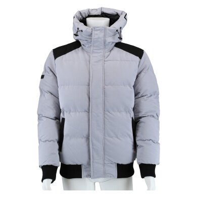 Poolman Winter Jacket with Hood P2304.765 (warmly padded, lightweight) light grey Men