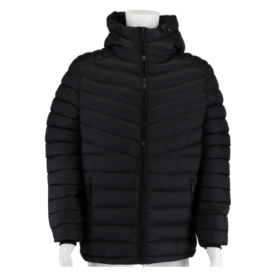 Poolman quilted jacket with hood P2304.773 (padded, lightweight) black Men