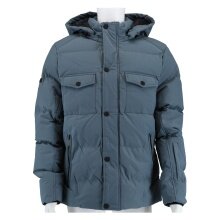 Poolman Winter Jacket with Hood P2304.754 (warmly padded, lightweight) petrol blue Men