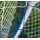 Powershot striped football goal net white/blue 7.32m x 2.44m x 2m x 2m