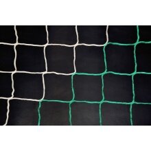 Powershot Football Goal Net Striped White/Green 7.32m x 2.44m x 2m x 2m