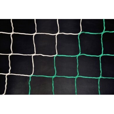 Powershot Football Goal Net Striped White/Green 7.32m x 2.44m x 2m x 2m