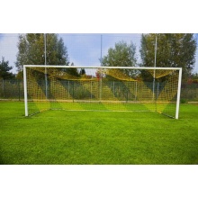 Powershot striped football goal net black/yellow 7.32m x 2.44m x 2m x 2m