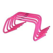 Powershot Training Hurdles Set - 5 Pieces 23cm Pink