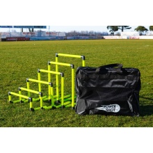 Powershot Training hurdles Set (plug-in system) yellow - 6 pieces incl. bag