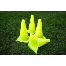 Powershot Marker Cone/Marker 4 Piece Set 30cm Yellow