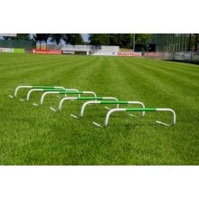 Powershot Training Hurdles Set Self Return (self-righting) - 6 pieces 20cm including bag white/green