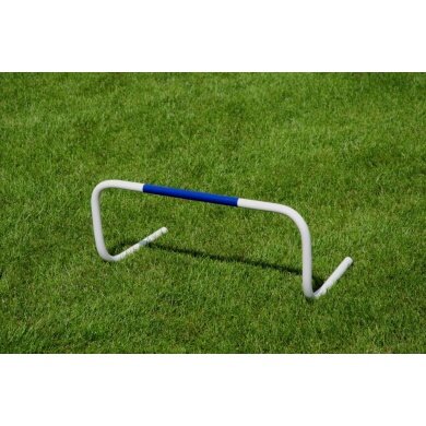 Powershot Training Hurdles Set Self Return (self-righting) - 6 pieces 30cm including bag white/blue