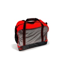 Powershot Sports Bag Cubico (made from recycled polyester) 52x44x33cm -75 liters- black/red