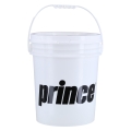 Prince Ball Bucket Plastic (for a maximum of 72 tennis balls) empty white - 1 bucket