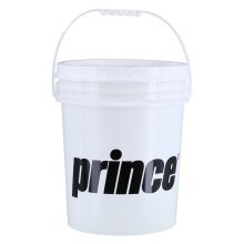 Prince Ball Bucket Plastic (for a maximum of 72 tennis balls) empty white - 1 bucket