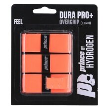 Prince by Hydrogen Overgrip Dura Pro+ 0.6mm orange pack of 3