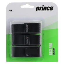 Prince Overgrip Resi Pro 0.6mm black - 3 pieces