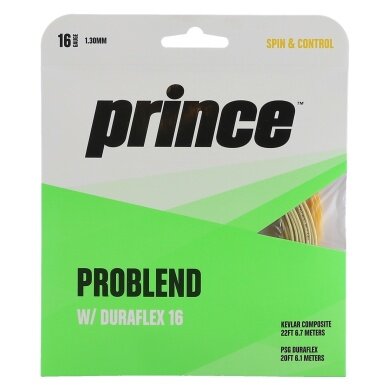 Prince Tennis String Pro Blend with Duraflex hybrid (Durability+Control) 6.1+6.7m Set