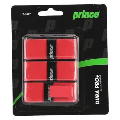 Prince Overgrip Dura Pro+ 0.6mm red 3-pack