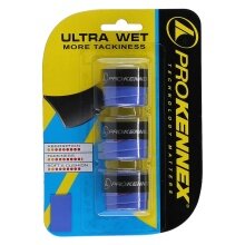 Pro Kennex Overgrip Ultra Wet 0.66mm (smooth, grippy) blue 3 pack