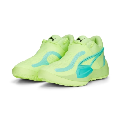 Puma Indoor Court Shoes Rise Nitro lime/yellow Men