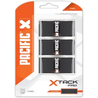 Pacific Overgrip xTack Pro 0.55mm black 3 pack