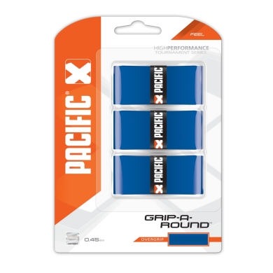 Pacific Overgrip Grip Around 0.45mm blue 3 pack