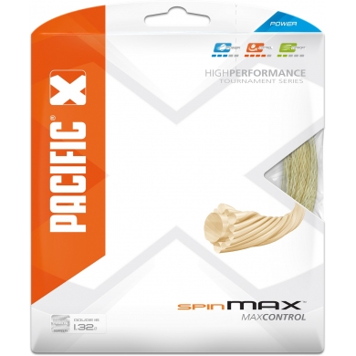 Pacific Tennis String Spin Max (Spin+Control) beige 12m Set