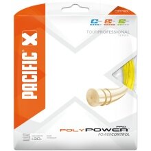 Pacific Tennis String Poly Power Pro (Durability+Power) yellow 12m Set