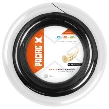 Pacific Tennis String Poly Power Pro (Durability+Power) black 200m roll