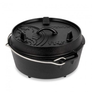 Petromax Fire Pot ft4.5 (Dutch Oven) made of cast iron - Pot capacity (max.): 3.5 liters - black - 7.9kg