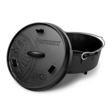 Petromax Fire Pot ft4.5 (Dutch Oven) made of cast iron - Pot capacity (max.): 3.5 liters - black - 7.9kg