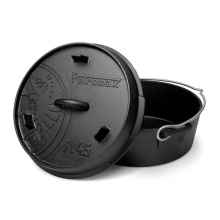 Petromax Fire Pot ft4.5-t (Dutch Oven) made of cast iron, without feet - Capacity pot (max.): 3.5 liters - black - 7.3kg