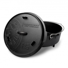 Petromax Fire Pot ft6 (Dutch Oven) made of cast iron - Capacity pot (max.): 5.5 liters - black - 9.7kg