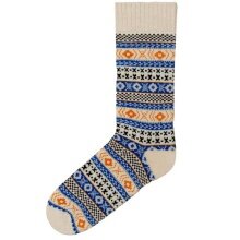 Polar Star Daily Sock Crew Ragnar Winter Pattern (Cotton, warm) beige/multicoloured - 1 Pair