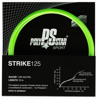 Polystar Tennis String Strike green 12m Set